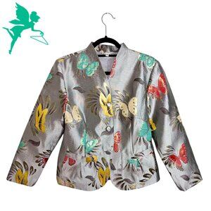 GRACE CHUANG Satin Butterfly Blazer